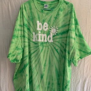Tie Dye Green Be Kind T-Shirt 5X